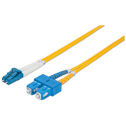 Disney Intellinet 473729 câble de Fibre Optique 5 m LSZH OS2 LC SC Jaune - Câbles de Fibre Optique (5 m, LSZH, OS2, LC, SC, Jaune)