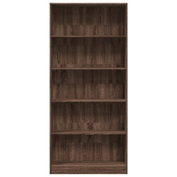 Avis vidaXL Bibliothèque chêne marron 80x24x176 cm bois d'ingénierie