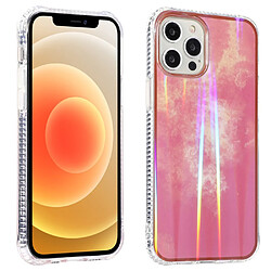 Coque en TPU + acrylique motif nuage d'aurore, hybride style E pour votre Apple iPhone 13 mini 5.4 pouces