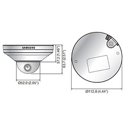 Avis Caméra Dôme IP plafond Full HD 2Mp Samsung compatible NVR Réseau PoE SNV-6013P