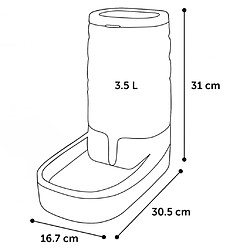 Avis FLAMINGO Distributeur d'eau Fred Gris