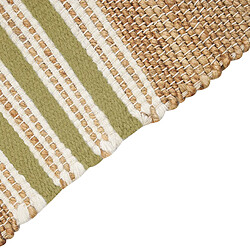 Avis Beliani Tapis en jute 80 x 150 cm beige et vert olive MIRZA