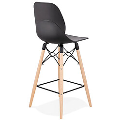 Acheter Alterego Tabouret snack mi-hauteur 'COSMIK MINI' noir style scandinave