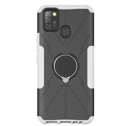 Coque en TPU anti-rayures, anti-chocs avec béquille pour votre Infinix Smart 5 X657/Hot 10 Lite - blanc