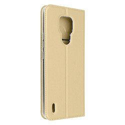 Housse Motorola Moto E7 Porte-carte Fonction Support Dux Ducis doré