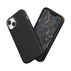 RHINOSHIELD Coque Compatible avec [iPhone 14] SolidSuit - Coque Fine avec Technologie d'absorption des Chocs et Finition Premium Matte - Noir Classic