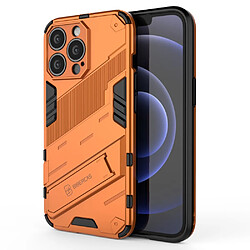 Coque en TPU antichoc avec béquille orange pour votre Apple iPhone 13 Pro Max 6.7 pouces