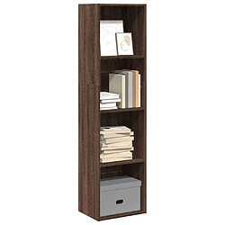 vidaXL Bibliothèque chêne marron 40x30x152 cm bois d'ingénierie