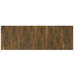 Acheter vidaXL Tête de lit murale Chêne fumé 240x1,5x80 cm Bois d'ingénierie