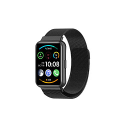 PHONECARE Bracelet Milanese Loop Fermoir Magnétique pour Huawei Watch Fit 2 Classic - Noir