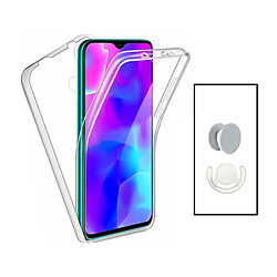 PHONECARE Kit Coque 3x1 360° Impact Protection + 1 GripHolder + 1 Support GripHolder Blanc pour Xiaomi Redmi A1+ Plus - Transparent/Blanc