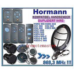 GUPBOO Télécommande Universelle de Rechange Nouveau Hormann hsz2 hsp4, hsd2, hsm2 hsm4 868mhz zam