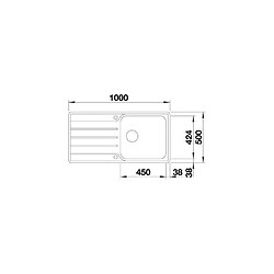 Avis BLANCO Lemis XL 6S-IF - evier - Inox brosse - 1 grande cuve - egouttoir reversible - vidage auto - a encastrer a fleur de plan