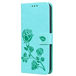 Wewoo Housse Coque Etui en cuir PU à rabat horizontal relief rose pour Huawei Honor 8A / Y6 2019avec support et fentes cartes et portefeuille vert