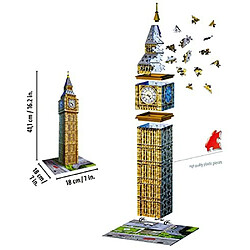 Avis Ravensburger Big Ben Puzzle 3D 216 piAces pour enfants et adultes - La technologie Easy click signifie que les piAces semboAtent parfaitement