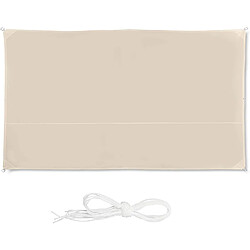 Helloshop26 Voile d'ombrage rectangle 2 x 4 m beige 13_0002930_2