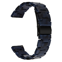 Bracelet en résine 20 mm avec boucle, bleu foncé pour votre Garmin Vivomove 3/Garminmove 3