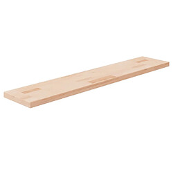 vidaXL Panneau d'étagère 100x20x2,5 cm Bois de chêne massif non traité