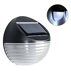 Wewoo Capteur de lumière à énergie solaire 2 PCS 6 Lampe à économie d'énergie LED Mur extérieure Clôture de jardin étanche Night Light Blanc