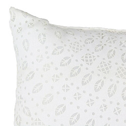 The Home Deco Factory Coussin carré en suédine scandinave Home - L. 40 x l. 40 cm - Blanc