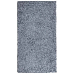 vidaXL Tapis shaggy PAMPLONA poils longs moderne bleu 80x150 cm