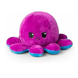 Avis Universal Pieuvre en peluche réversible mignon retourné jouet souple cadeau joyeux triste humeur bleu violet