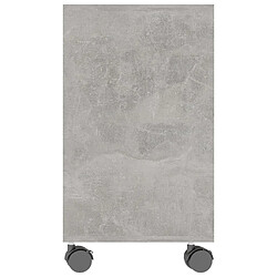 Maison Chic Table d'appoint | Table Basse Gris béton 70x35x55 cm Bois d'ingénierie -GKD88023 pas cher