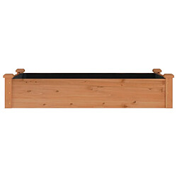 Acheter Maison Chic Jardinière,Lit surélevé de jardin - Bac à fleurs - pot de fleur doublure 120x60x25 cm bois massif sapin -GKD26851