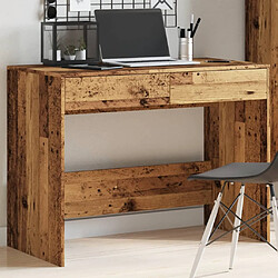 Avis vidaXL Bureau vieux bois 101x50x76,5 cm bois d'ingénierie