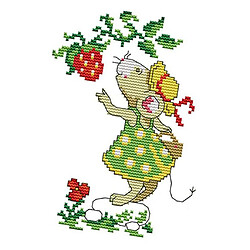 Petit Rat Estampillé Kits De Point De Croix Broderie Bricolage Pour Le Cadeau De Décoration 11CT