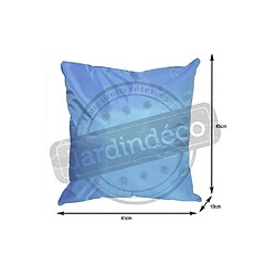 Avis Jardindeco Coussin extérieur carré 45 cm Sun (Lot de 6) Turquoise.