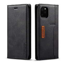 Wewoo Coque Pour iPhone 11 Pro LC.IMEEKE LC-001 Séries PU + TPU Etui en cuir à rabat dépoli horizontal avec support et fente carte Noir