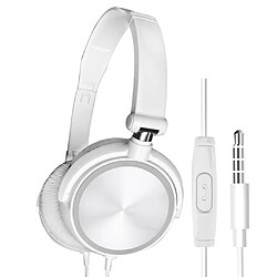 Avis Casque De Jeu Filaire Pliable Deep Bass 3,5 Mm Pour Téléphone / Ordinateur Blanc