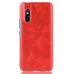 Wewoo Coque antichoc Litchi Texture PC + PU pour Vivo V15 Pro (rouge)