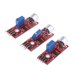 3pcs Module De Capteur De Microphone Sonore De Haute Sensibilité Pour Arduino pas cher