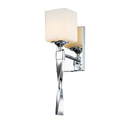 Elstead Lighting Applique murale avec abat-jour en chrome poli, IP44