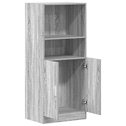 Acheter vidaXL Armoire de cuisine sonoma gris 57x41,5x131,5 cm bois ingénierie