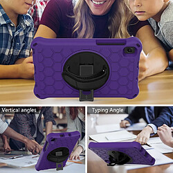 Coque en TPU antichoc avec béquille et dragonneviolet/noir pour votre Samsung Galaxy Tab A 8.0 (2019) with S Pen P200