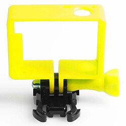 Wewoo Cadre de protection jaune pour GoPro HERO4 / 3 + / 3, HR191 Haute Qualité Trépied de Berceau Mont