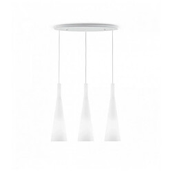 Ideal Lux Suspension Blanche MILK 3 ampoules