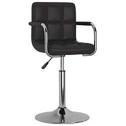 vidaXL Tabouret de bar Noir Similicuir