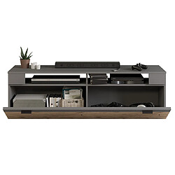 Avis Bestmobilier Wexford - meuble tv - gris et bois - 140 cm