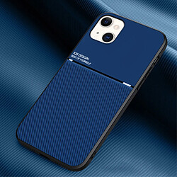 Coque en TPU + PU poids léger, antichoc bleu pour votre iPhone 13 6.1 pouces