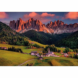 Clementoni - Dolomites Magiques - Puzzle de 1000 Pièces - Jeu de Patience et de Réflexion - Format Paysage - Image Net - 70 x 50 Cm - À Partir de 10 Ans