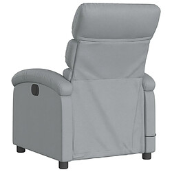 Acheter Maison Chic Fauteuil Relax pour salon, Fauteuil de massage inclinable électrique gris clair tissu -GKD99085