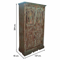 Armoire Alexandra House Living Marron Bois Recyclé 45 x 204 x 127 cm pas cher