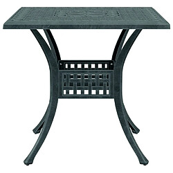 Acheter vidaXL Table de jardin vert 80x80x75 cm aluminium coulé