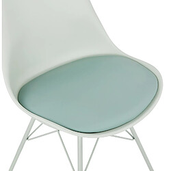 Avis Alterego Chaise design 'BYBLOS' vert clair style industriel