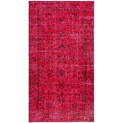 Vidal Tapis de laine 257x137 rouge Ultra Vintage