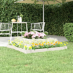 vidaXL Jardinière Blanc 110x110x27 cm Bois massif de pin